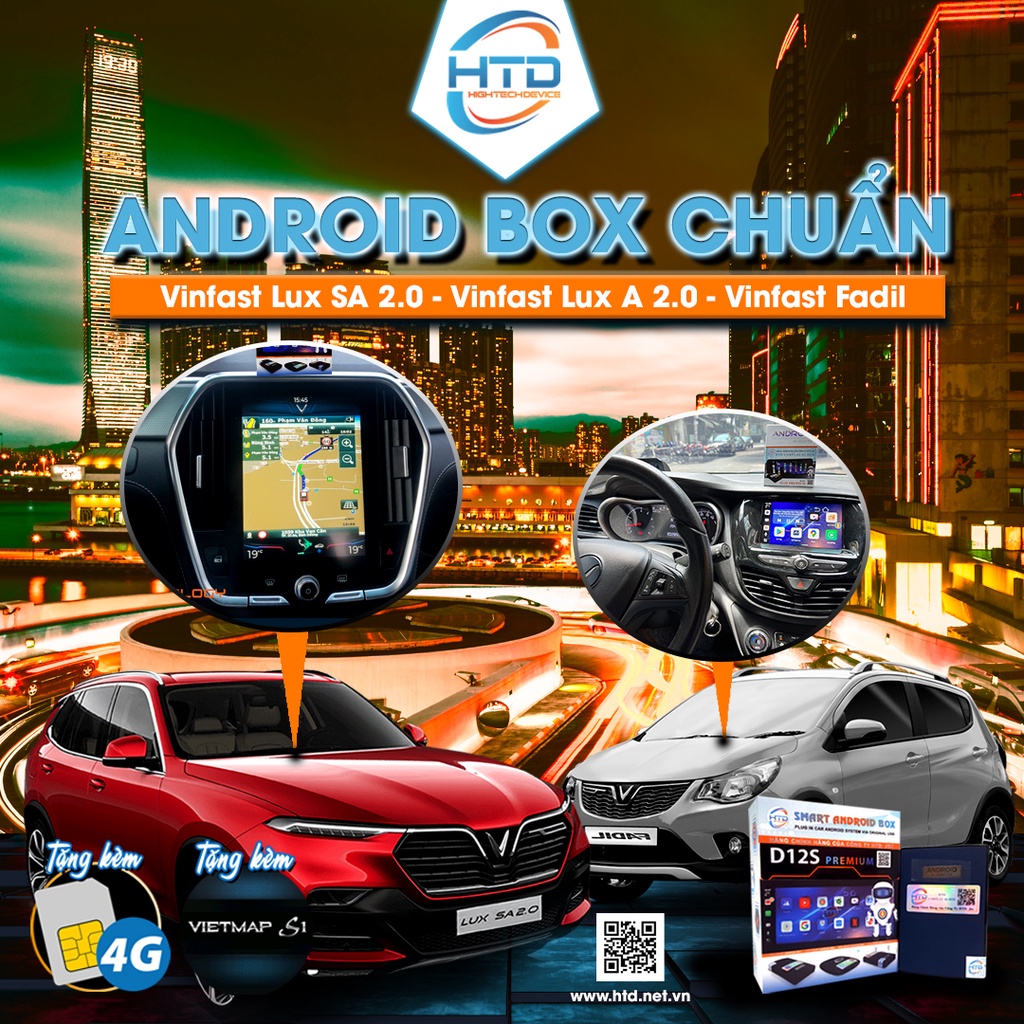 Android box dành cho ô tô - Model D12S Premium