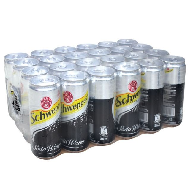 THÙNG 24 LON SODA SCHWEPPES 330ML