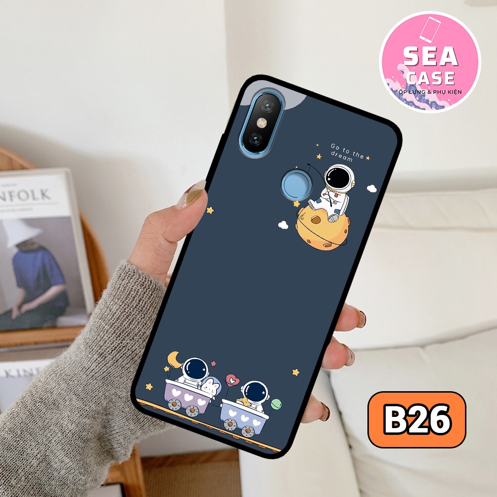 Ốp lưng XIAOMI REDMI NOTE 5/NOTE 5PRO/NOTE 6PRO/REDMI S2/MI A2 hình vũ trụ,hoạt hình,phi hành gia–ốp nhựa chống trầy