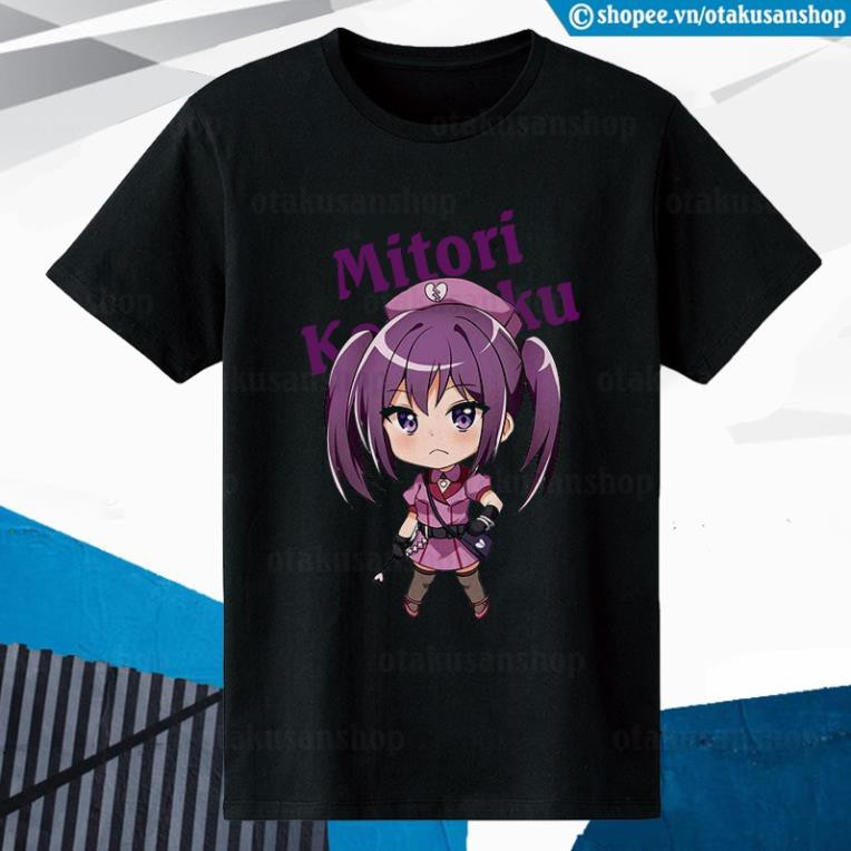 Áo thun Toaru Kagaku no Railgun T Mitori Chibi (Black) ngắn tay