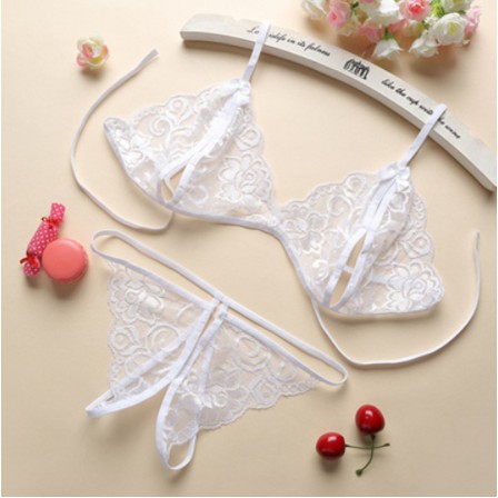 (che tên sp) Bồ đồ lót nữ ❤️FREESHIP❤️Bộ đồ lót ren xẻ khe sexy