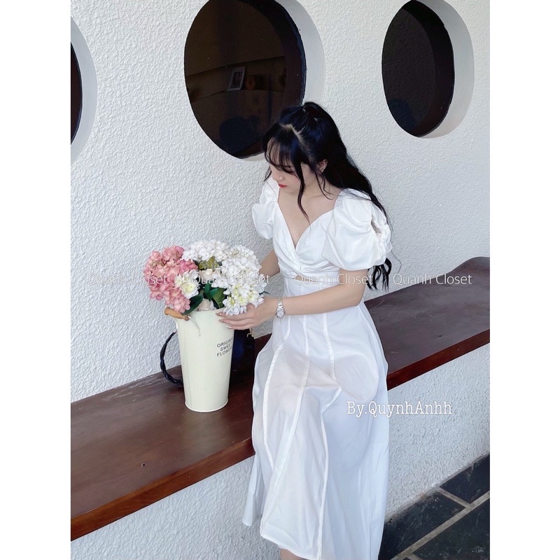 Váy xoắn ngực khoét bụng siêu hot
