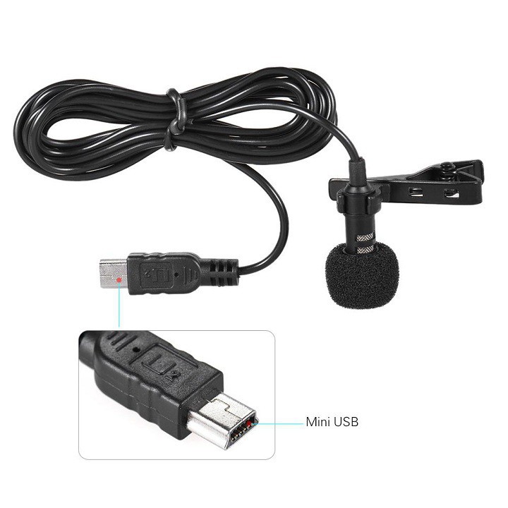 [Shoppe trợ giá ] Micrô cài áo cổng Micro USB dùng cho máy ảnh và điện thoại