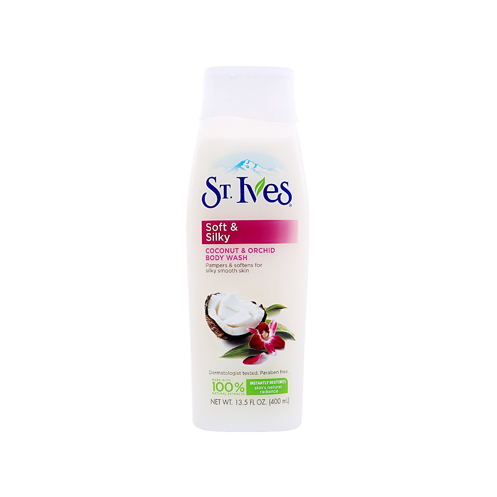 Sữa tắm ST.IVES sữa dừa và hoa lan 400ml