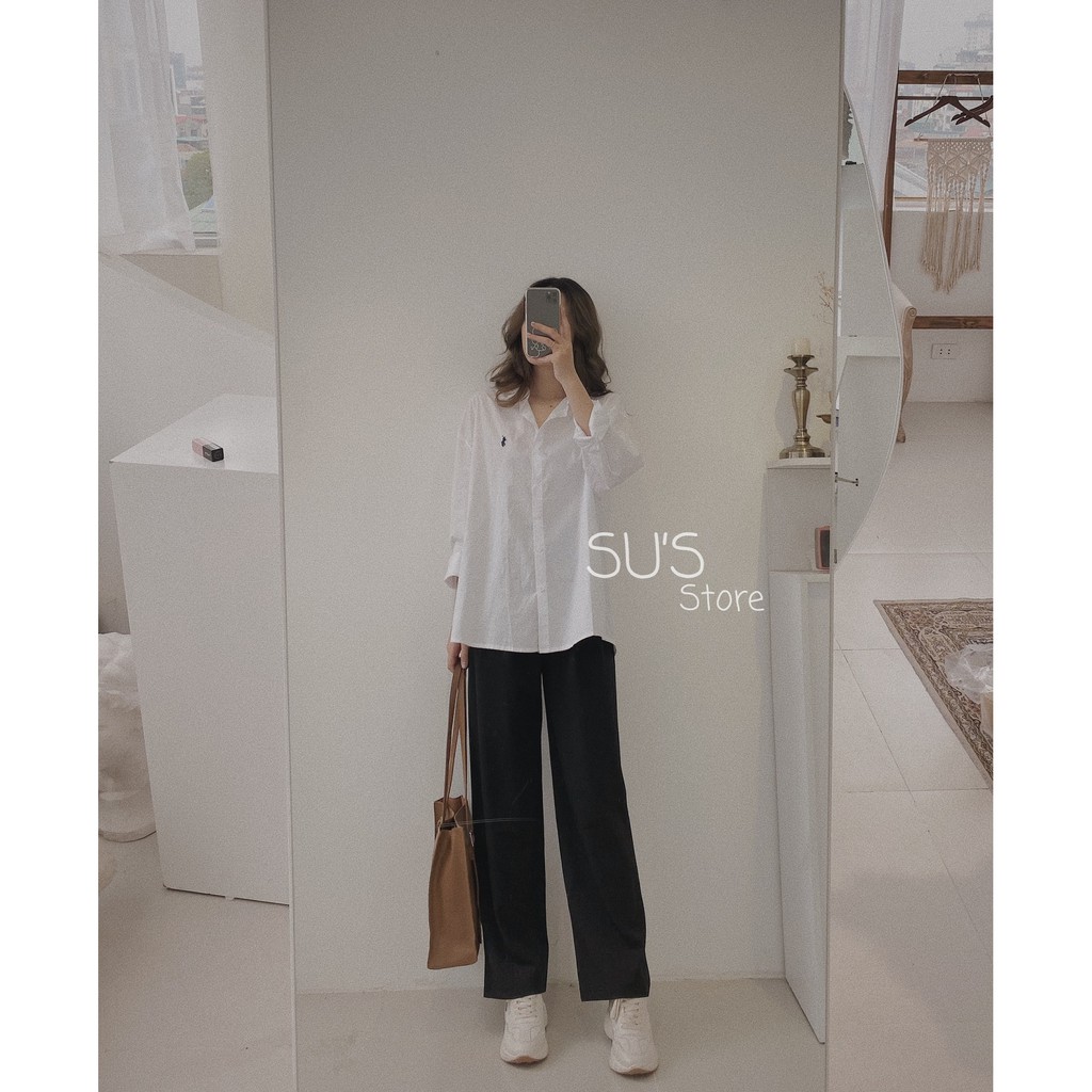 [Mã WASKT304 giảm 15% tối đa 30K đơn 99K] Áo sơ mi oversize thêu hình A1752 SUSTORE | BigBuy360 - bigbuy360.vn
