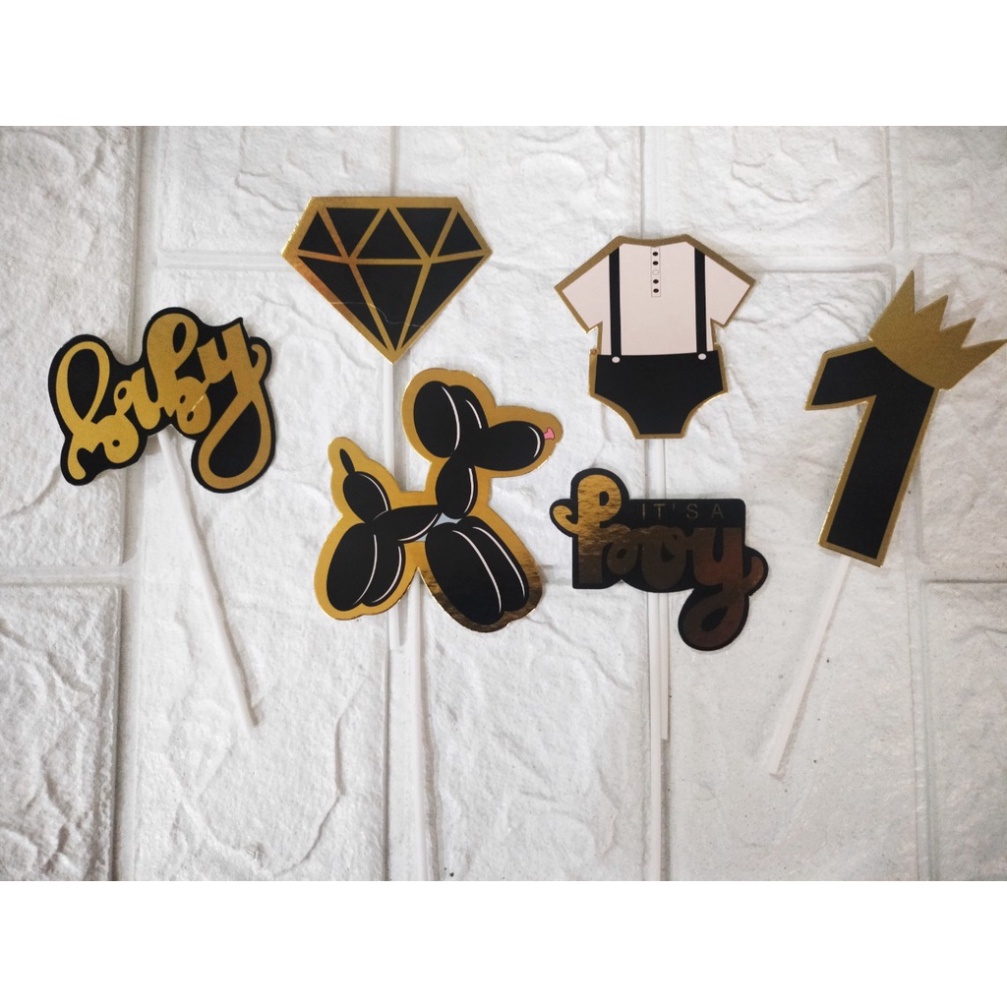 phụ kiện sinh nhật bánh kem [FREESHIP❤️] bộ cắm bánh em bé trai