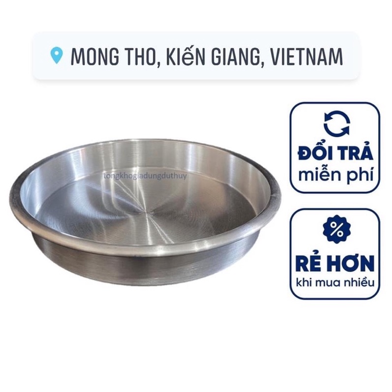Xửng nhôm tròn làm bánh