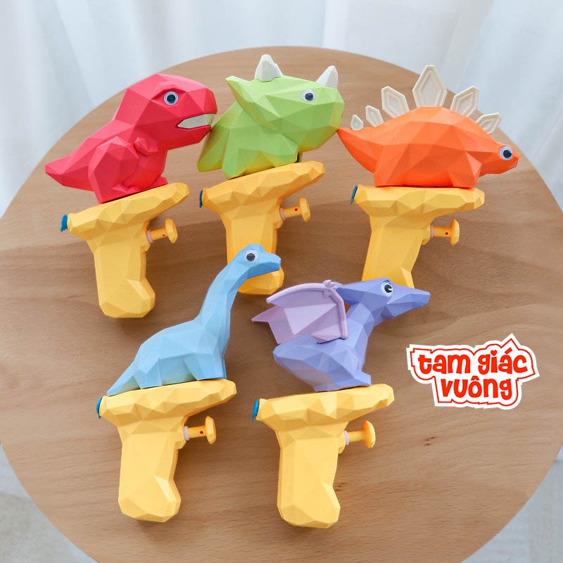 Súng Bắn Nước Đồ Chơi Cho Bé Hình Khủng Long Dễ Thương Súng Phun Nước Cho Trẻ Nhiều Màu Sắc