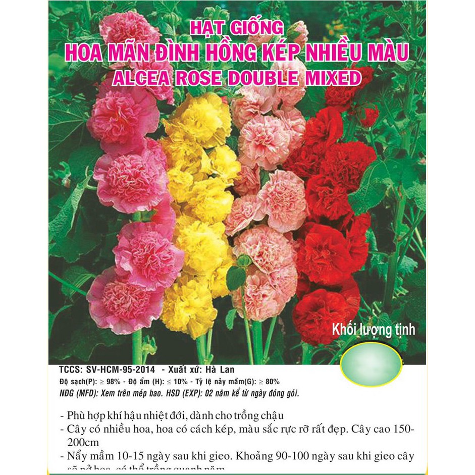 Hạt giống hoa Mãn Đình Hồng Kép Mix - nhiều màu VTS95 | Vạn Tín Store