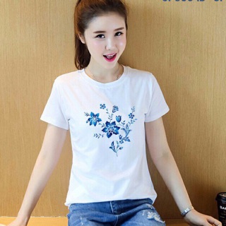 Áo thun hoạ tiết hoa nhí có big size