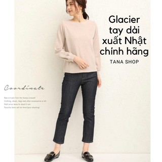 Áo tay dài nữ thun gân xuất Nhật cao cấp - Áo Glacier chính hãng
