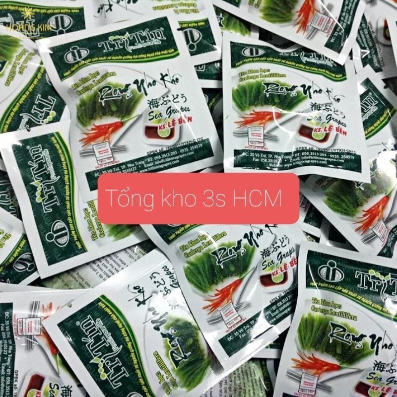 [RẺ VÔ ĐỊCH] Rong Nho Tách Nước-Rong Nho Khô Trí Tín ( Nha Trang- Khánh Hòa)gói 20g [có chọn kèm sốt ] công nghệ Nhật Bả | BigBuy360 - bigbuy360.vn