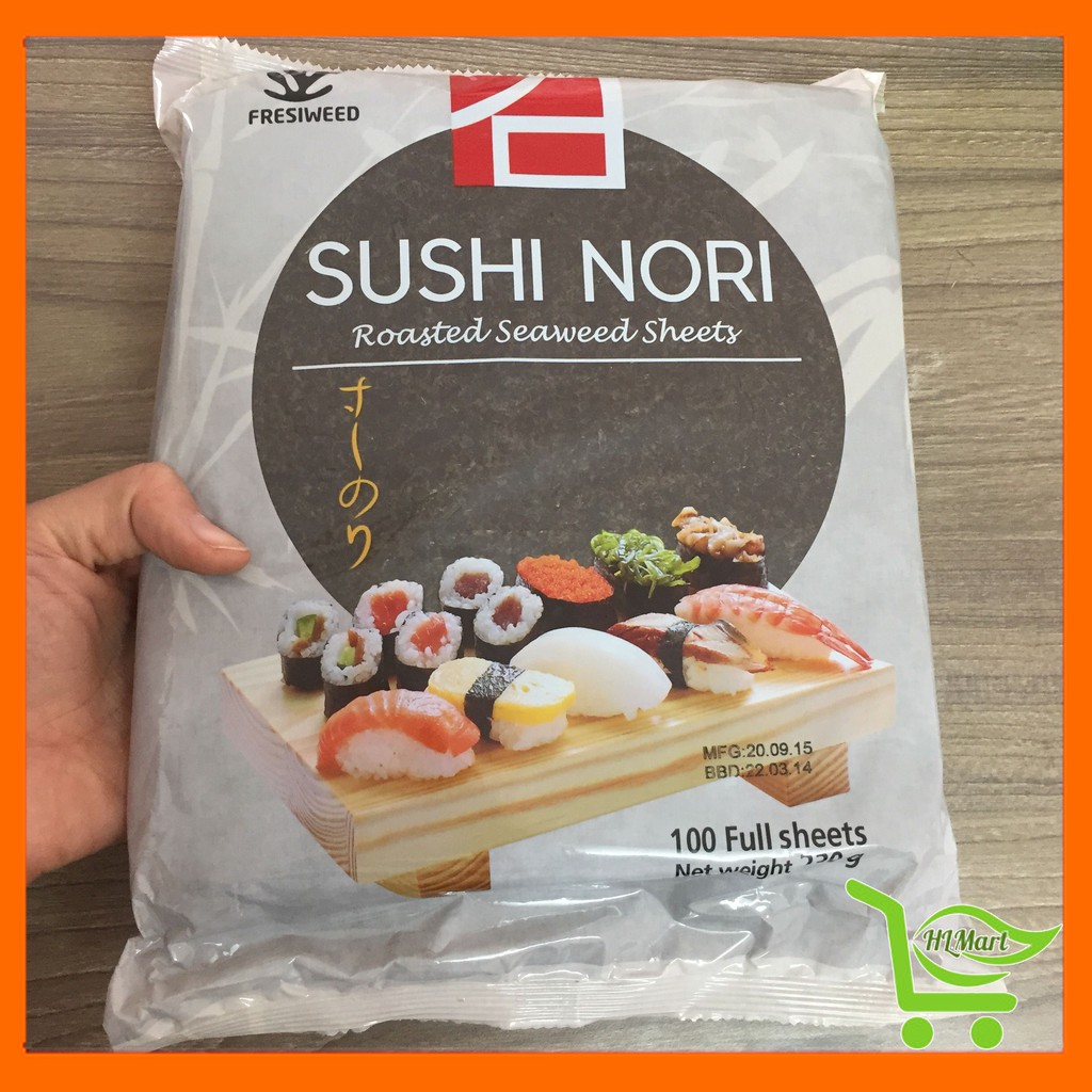 100 lá Rong biển cuốn cơm Sushi Nori 💚Freeship💚  Fresiweed 230g