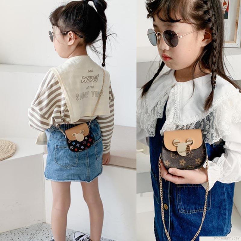 Túi đeo chéo vai in họa tiết hoạt hình dễ thương cho bé gái