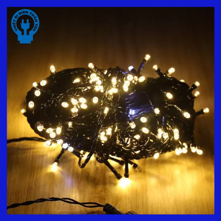 COMBO 5 Dây đèn LED trang trí nháy chớp 50m / 100m, trắng, vàng, nhiều màu lắp cây, nhà, sân vườn