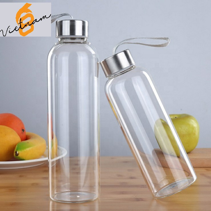 Combo 5 Chai Thủy Tinh 500ml Dây Xách Đựng Nước Ép Giá Rẻ