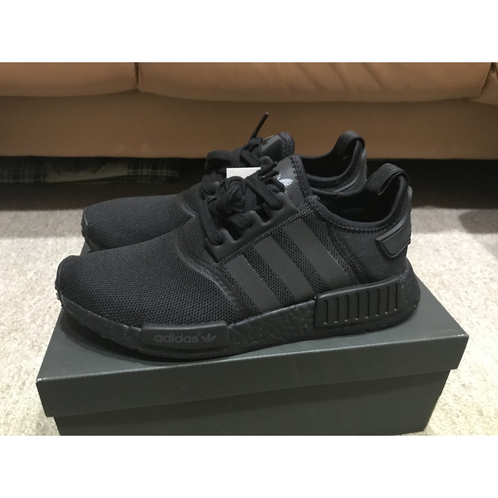 【Bắn thật】Adidas NMD R1 Triple Black S31508 3M Mặt lưới phản quang Tất cả Đen