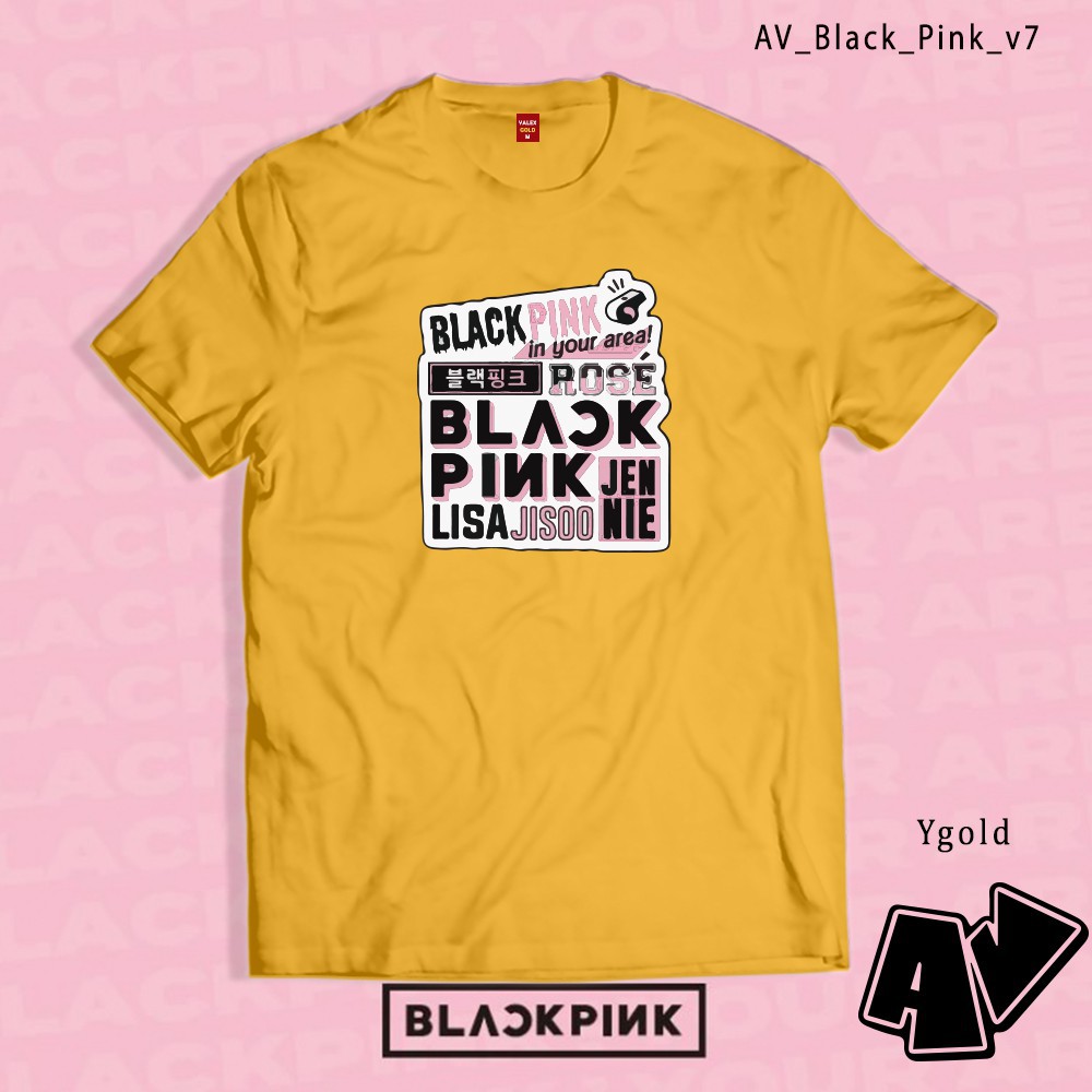 (SALE 50%) Áo thun AV Merch Blackpink tshirt Black Pink Jisoo Jennie Rose & Lisa GirlGroup cực chất