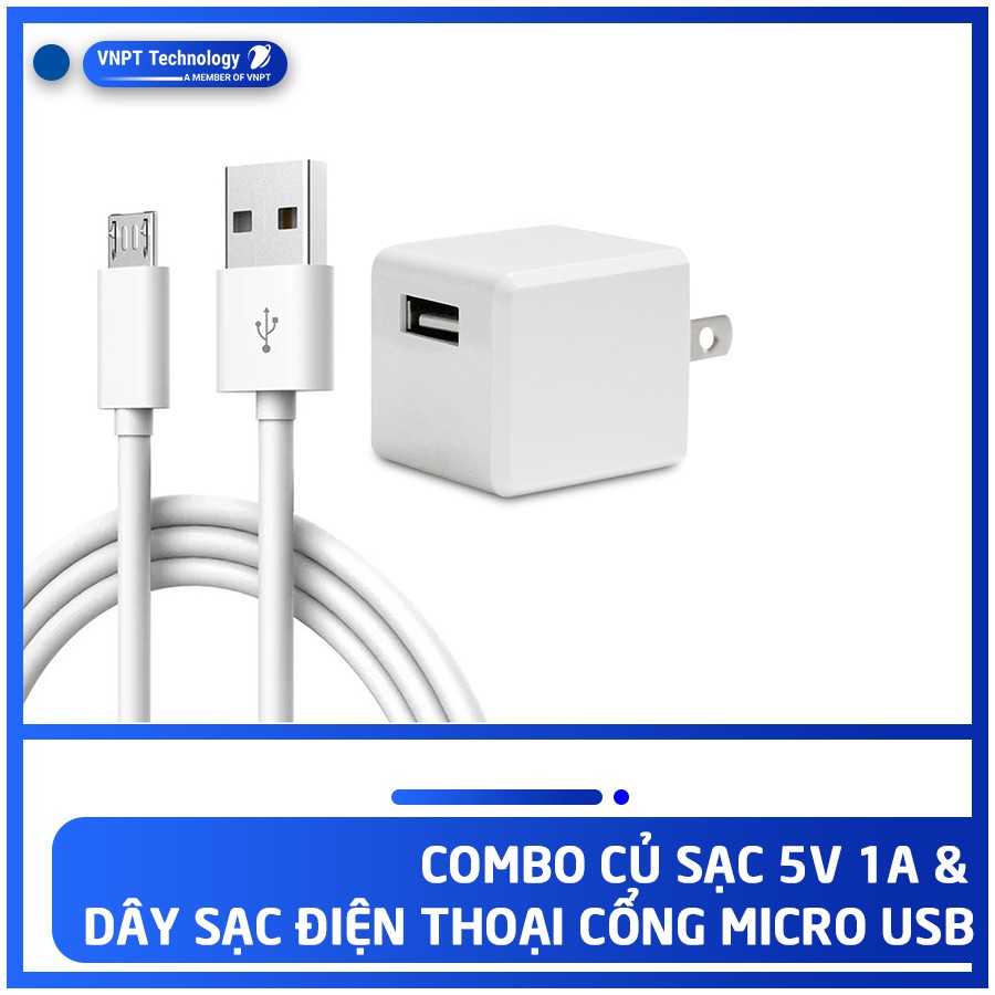 [Mã 2404EL10K giảm 10K đơn 20K] Bộ củ cáp sạc VIVAS Micro USB Chính hãng Giá tốt