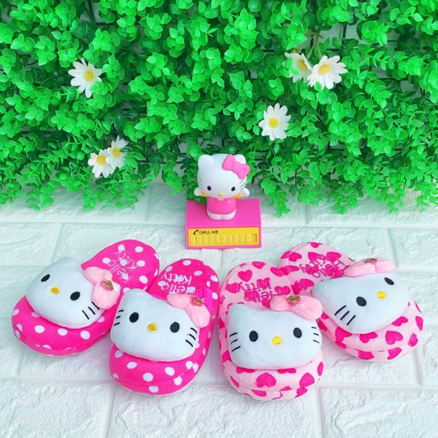 Dép bông trẻ em hello Kitty