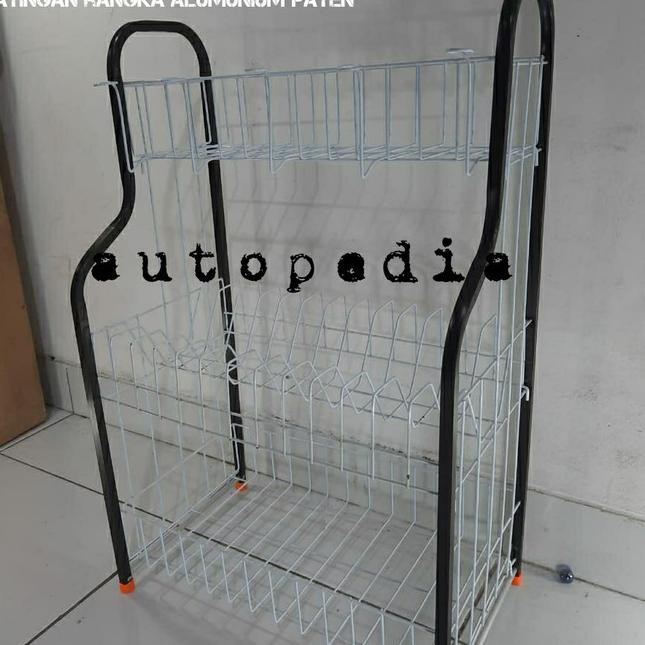 Giá Nhôm 3 Tầng Đựng Đĩa Tiện Dụng Cao Cấp | BigBuy360 - bigbuy360.vn