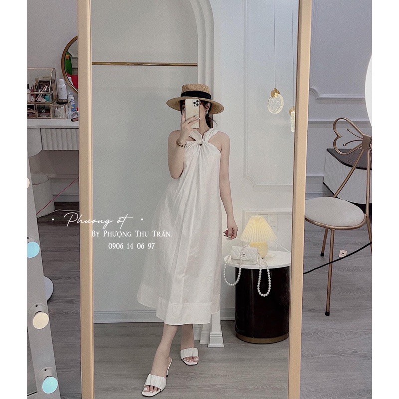 [Mã FAGREEN245 giảm 10% tối đa 30K đơn 99K] Đầm maxi cổ yếm dáng suông hàng đẹp chất mềm⚡️2 màu ảnh thật | BigBuy360 - bigbuy360.vn