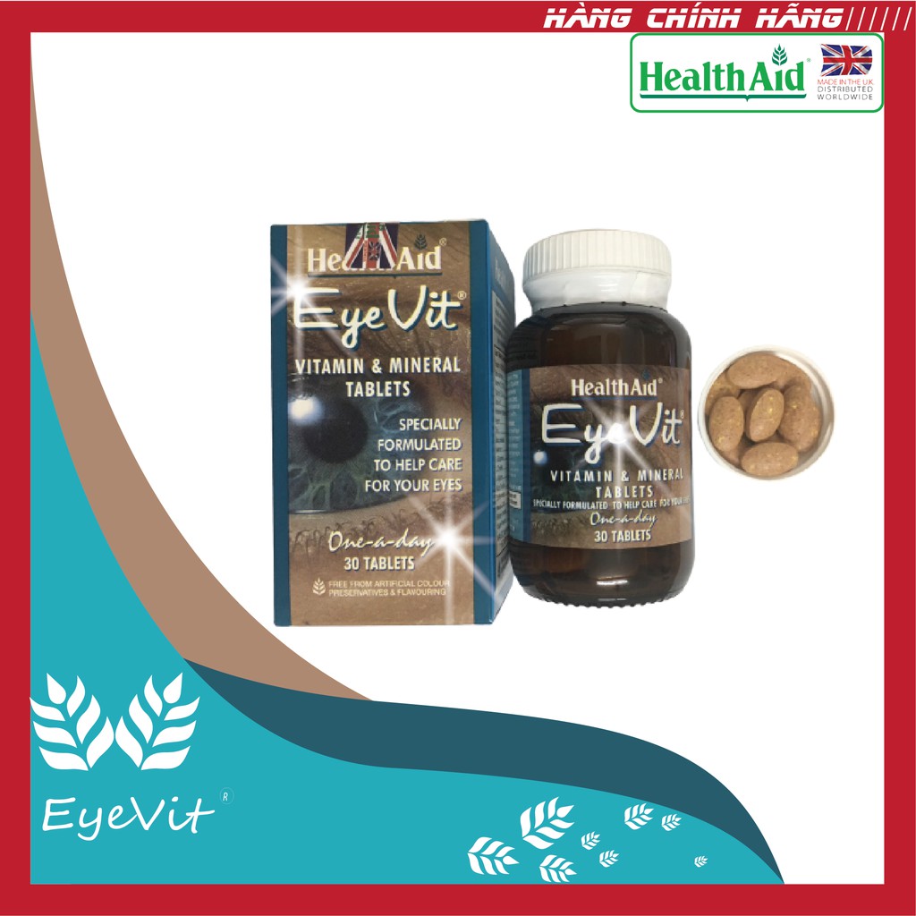 Viên uống bổ mắt Health Aid Eyevit (Chai 30 viên)