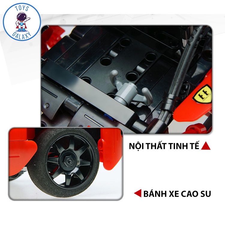 Đồ Chơi Lắp Ráp Mô Hình Điều Khiển Từ Xa RC Siêu Xe Ferrari LaFerrari / Bugatti / Lamborghini C51009