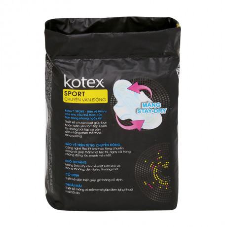 COMBO 8 gói BVS Kotex Sport Siêu mỏng cánh 6s