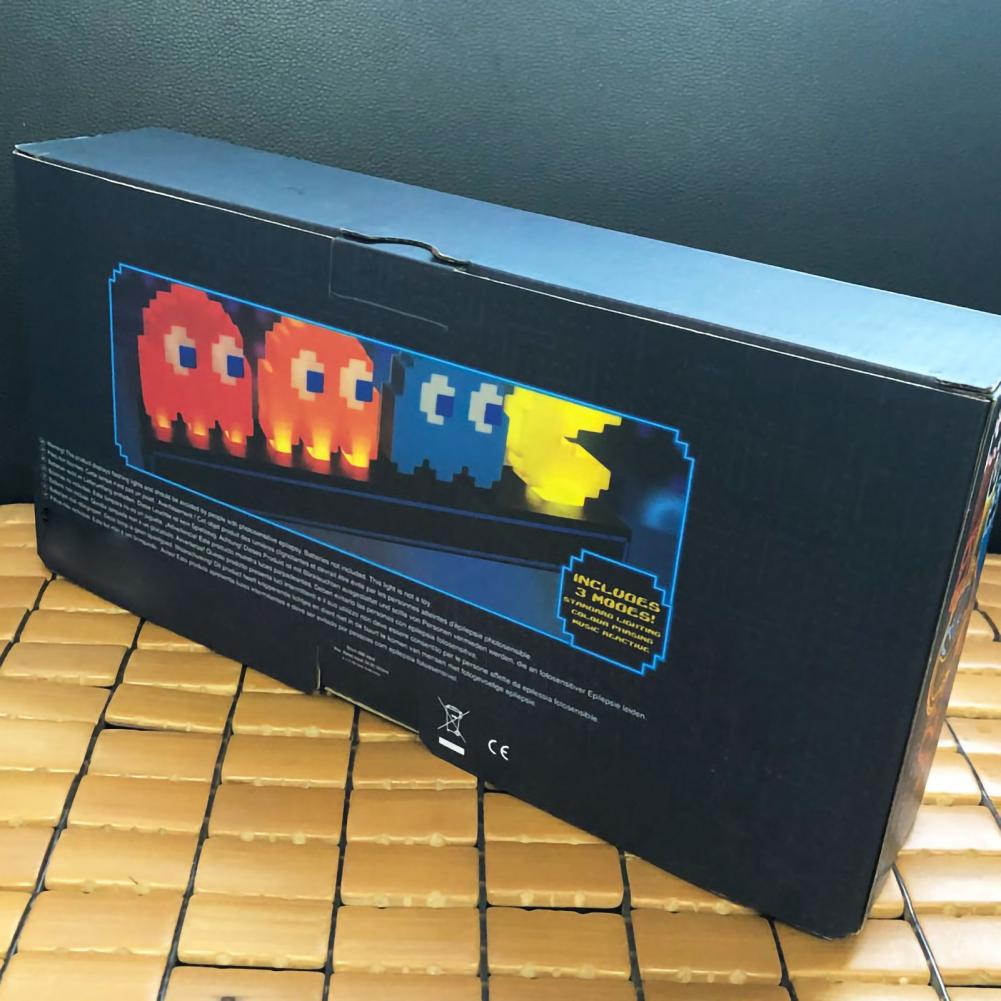 [Hàng Sẵn] Đèn ngủ Pac man đáng yêu có cảm biến âm thanh thông minh USB đầy màu sắc để trang trí máy tính, phòng ngủ phòng làm việc【Tennessee052】