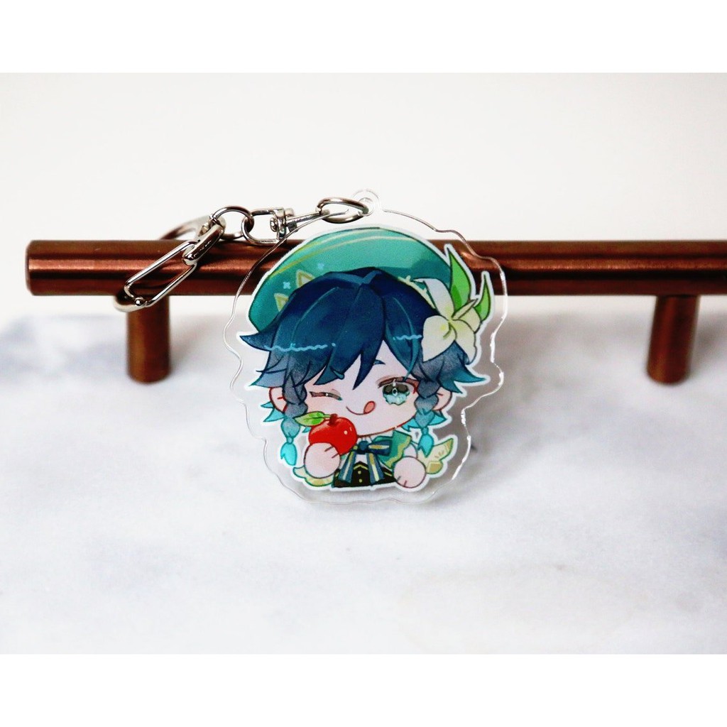 Móc khóa GENSHIN IMPACT ver ĐẦU TO game mica trong acrylic anime chibi