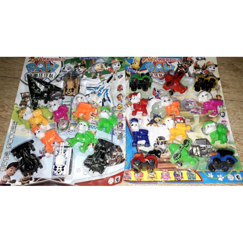 Sét 12 mô hình biệt đội chó Paw cứu hộ bằng nhựa rất đẹp