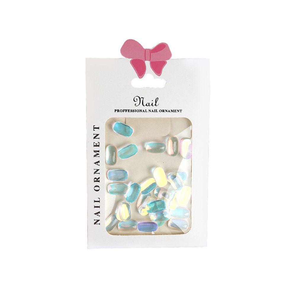 ღOKDEALSღ 30 Pcs/Pack|Transparent Nail Accessories Nail Art Charms Aurora DIY Crafts Red Grey 3D New Resin