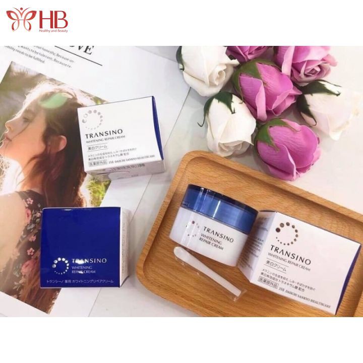 Kem mờ thâm nám Transino Whitening Repair Cream EX 35g, kem đêm Transino Nhật Bản