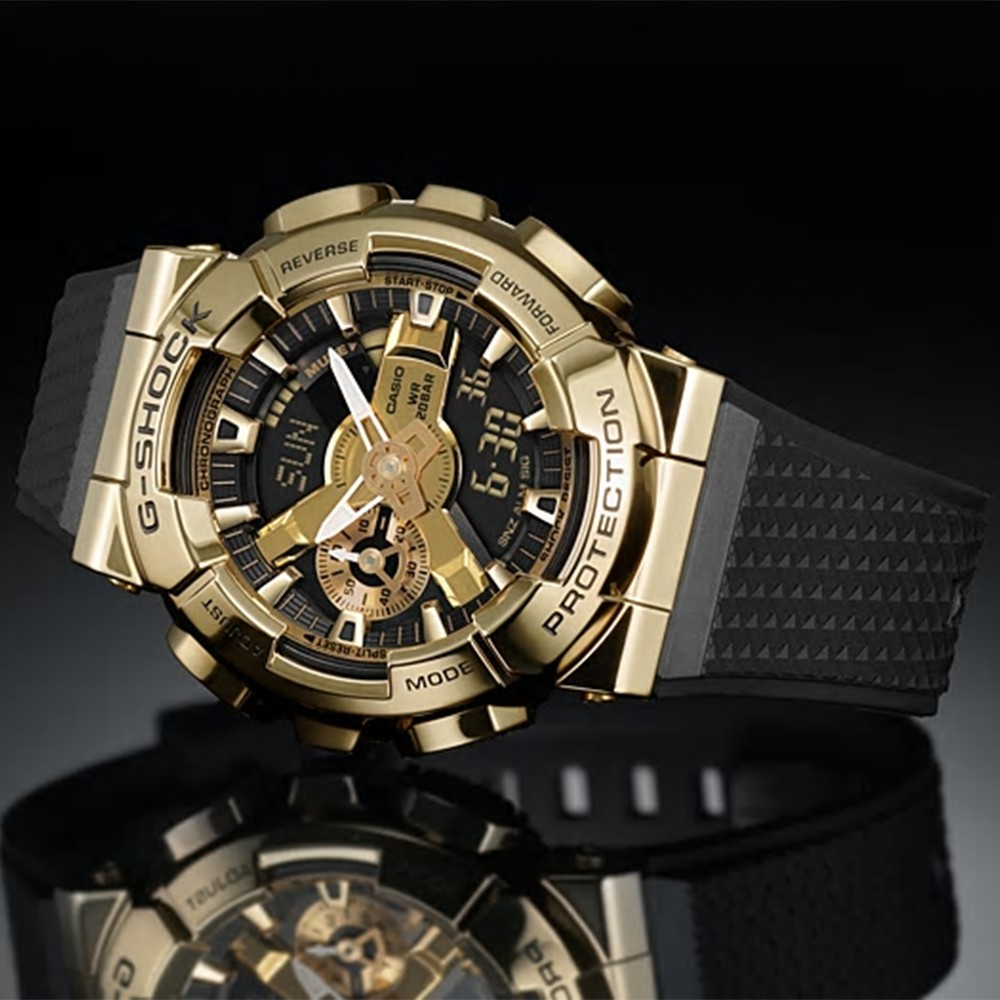 Đồng Hồ Nam Casio G-Shock GM-110G-1A9DR Chính Hãng - Dây Nhựa | G-Shock GM-110G-1A9 Gold Metal