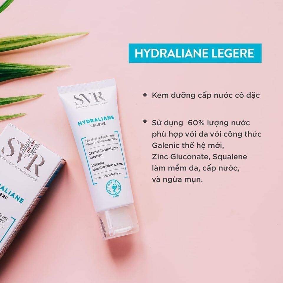 ✅ Kem Dưỡng Ẩm Chuyên Sâu Cho Da Thường Và Da Hỗn Hợp SVR Hydraliane Legere 40ml