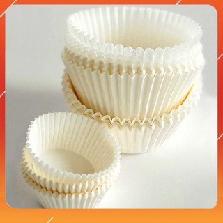 [Ảnh thật] [An Toàn – Tiết Kiệm] Bộ 1000 chén giấy cupcake trắng lót nướng bánh, giấy lót bánh bao đường kính mở rộng