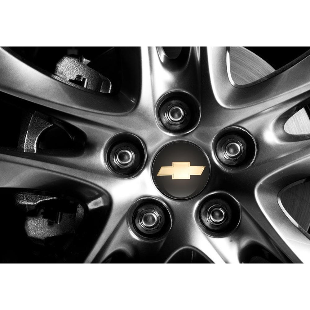 Bộ 4 Nắp Nhôm Trang Trí Trục Bánh Xe Hơi Chevrolet Cruze Colorado Optra Aveo Captiva Sonic 56.5Mm