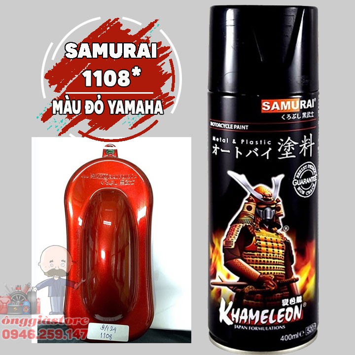 SƠN SAMURAI 1108 MÀU ĐỎ YAMAHA - YAMAHA RED 1108