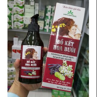 Dầu gội bồ kết hoa bưởi _bồ kết sả chanh