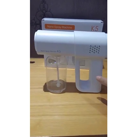 Súng phun khử khuẩn Nano K5, máy diệt khuẩn cầm tay, xịt khuẩn bạc, hàng chính hãng, bảo hành 12 tháng