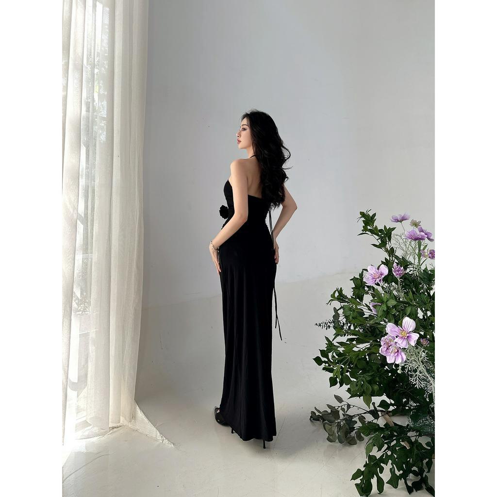 Đầm Body Cut Out Hoa Hồng Heri Dress LSEOUL V23041517 Sang Trọng Gợi Cảm Phù Hợp Đi Tiệc