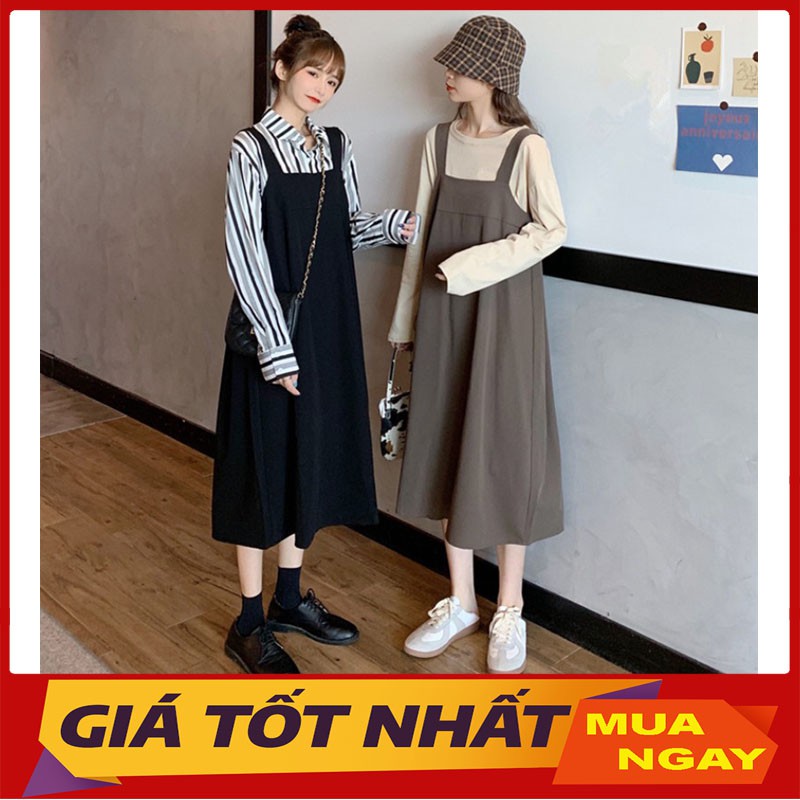 Váy Yếm Dáng Dài Phong Cách Hàn Quốc Siêu Xinh Y818