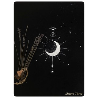 Khăn trải bài tarot The Moon Lilidatarot (tặng kèm túi dây rút)