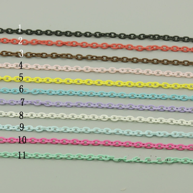 6x8mm 38cm/pack Acrylic Chains Plastic Chain for Handmade Jewelry Making Diy Accessories