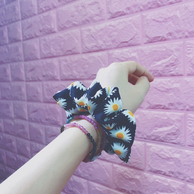 [ Giá cực rẻ ] scrunchies hoa nhí nhiều màu xinh