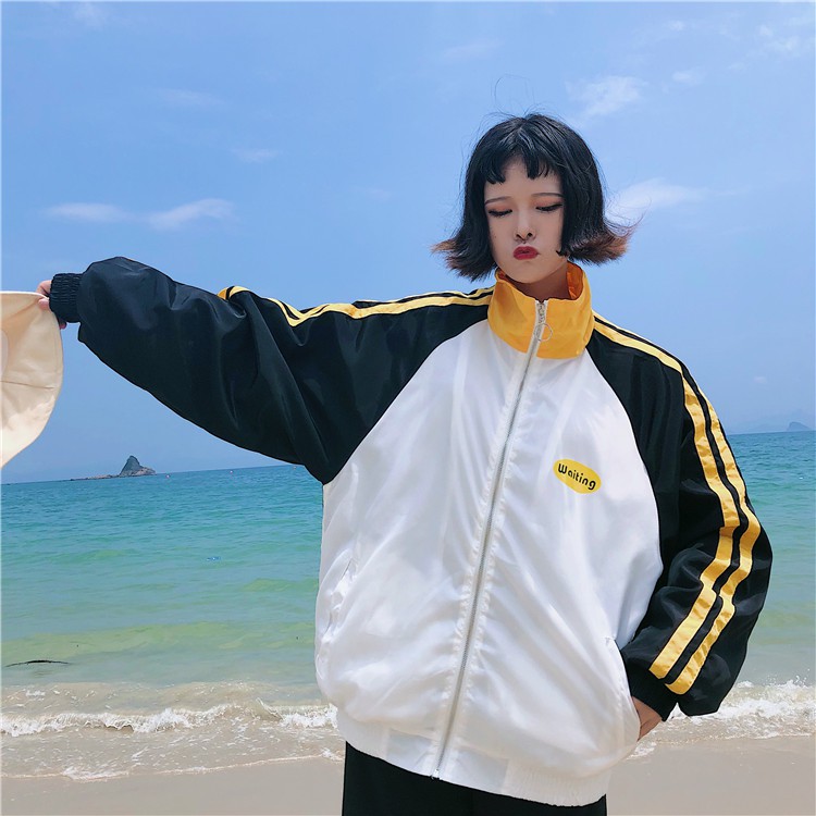 [Có Sẵn] Áo khoác WAITING 2 sọc ulzzang #501