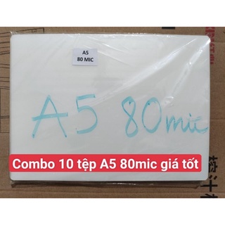Sỉ 10 tệp màng ép plastic a5 80mic