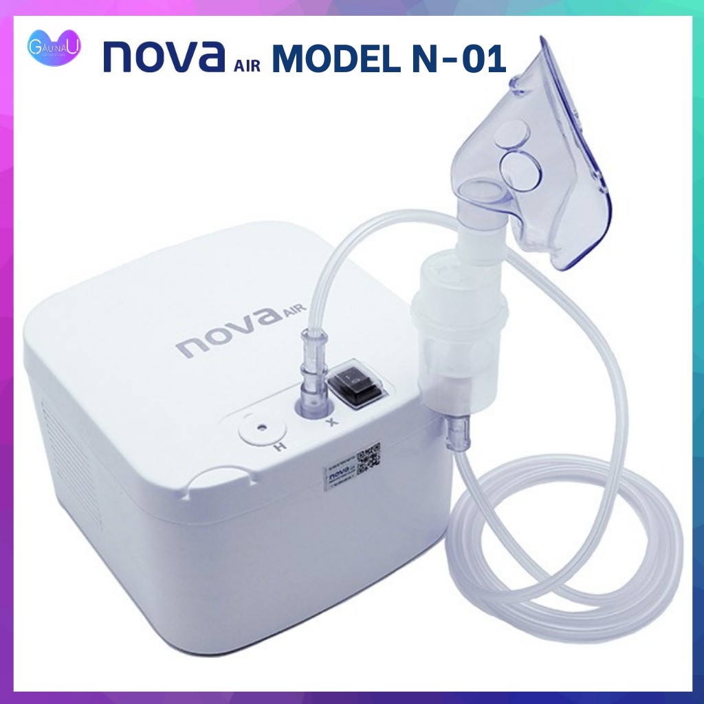 Máy Khí Dung, Máy Xông Mũi Họng NOVA AIR N01 Có Tính Năng Hút Dịch Mũi - Chuyên Điều Trị Viêm Phổi, Viêm Phế Quản, Xoang