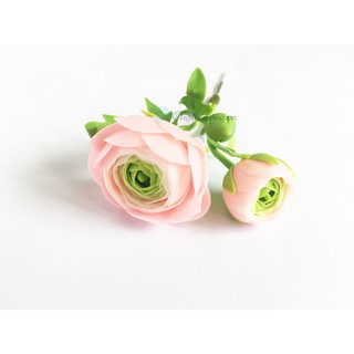 Bụi hoa mao lương mini hoa đất sét trang trí decor size nhỏ 14-16cm